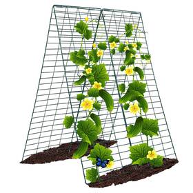 Lj001 Davigaden Metal Cucumber Trellis Foldable Garden For Climbing Outdoor Plants To