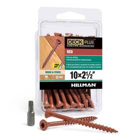Deck Plus 42599 2-1/2 Inch Epoxy Coated Exterior Wood And Fence Screws #10 X