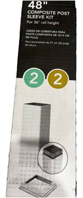 Deckorators 090489651442 48 Inch Composite Post Sleeve Kit
