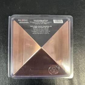 72221 Deckorators 6 4 Inch X Plastic Top Pine Base Press On Post Cap Copper
