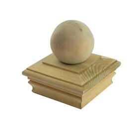 Deckorators 72291 4 Inch X Newport Ball Top Pressure Treated Post Cap