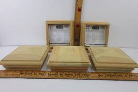 75903 Deckorators 753904900104 Lot Of 5 6 Inch X Treated Pine Newport Pyramid Post Cap #