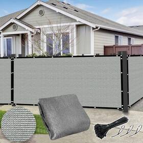 Dellna 1.2 10m 4ft Privacy Fence Screen For Outdoor Patio Balcony Garden And Yard - Gray