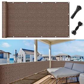 Demoul Zyl00001 Privacy Fence Screen Balcony Deck Patio Shade Cover 3.28x16.4ft