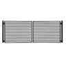 Dg14mild Aleko Driveway Wrought Iron Gate Dual Black Year Warranty Steel