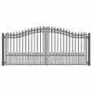 Dg16prad Unassigned Aleko Prague Style Ornamental Iron Wrought Dual Driveway Gate 16 High Quality 091037442468