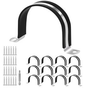 Dis-025-07-03 Diswinrays 1-3/4 Inch Pipe Clamps Fixing Clamp 304 48 Mm 12pcs 12