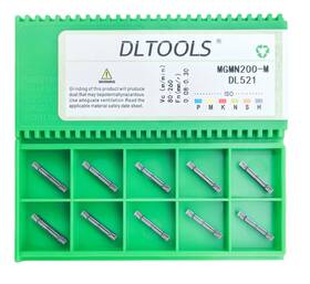 Dl-mgmn200 Dl Tools Dltools Industrial Mgmn200 Pvd Coated Black&grey Cnc Grooving Carbide Insert