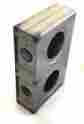 Dlb2 Double Hole Weldable Lockbox Generic Gate Steel 7 5 8 X 4 1 2 Unpainted
