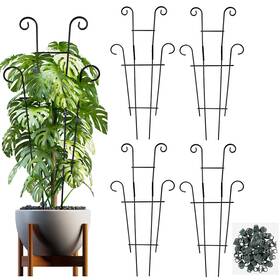 G9153k-11-n Dntorx 25.6 Inch Plant Trellis For Climbing Plants 4 Pack Metal Garden