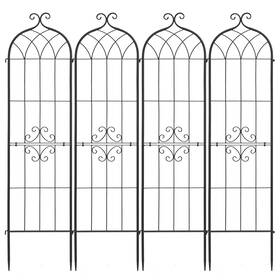 Doba 197988182740 Garden Trellis 60 X 15 Inch Rose 4 Packs Flower Trellises