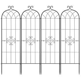 Doba 197988183952 Garden Trellis 71 X 20 Inch Rose 4 Packs Flower Trellises