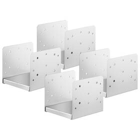 Doba 197988457091 8 Inch X Post Base 4pcs Stainless Steel Adjustable Anchor Bracket Internal
