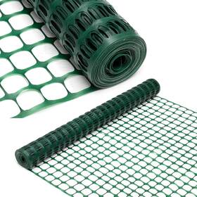 Doeworks 313096532554 4x100 Ft Green Plastic Safety Fence Mesh Roll Barrier Netting Garden Animal Even
