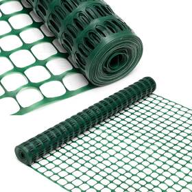 B094jbq6zk Doeworks 4x100ft Green Plastic Mesh Safety Fence Roll Barrier Netting Construct