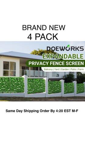 Doe-lbexh03-4p Doeworks Model Expandable Fence Privacy Screen For Balcony Patio Outdoor Faux Ivy Fencing 4pk Doe-lbexh03-4p Doeworks Model Expandable Fence Privacy Screen For Balcony Patio Outdoor Faux Ivy Fencing 4pk