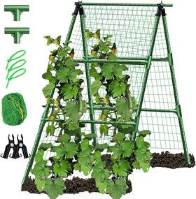 Double D Store 744110425338 Cucumber Trellis Garden Arch Tall Metal For Climbing