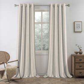 Driftaway 810063216504 Farmhouse Linen Blend Blackout Curtains 84 Inches Long For Bedroom