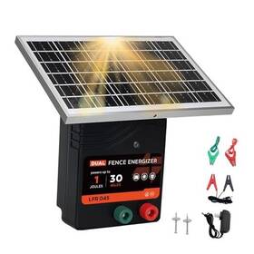 Lfl045 Dromini 30 Miles Solar Electric Fence Charger Portable 1 Joule