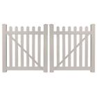 Dtpi-3-5x48 Weatherables Tan Chelsea Uv Protected Vinyl Picket Fence Double Gate