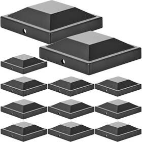 Dunzy Mx-dunzy-1661 12 Pack Aluminum 3 Inch X Heavy Duty Post Caps For Actual Metal