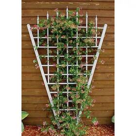 Dura-trel 313049684651 94 Inch X 58 White Vinyl Pvc Estate Trellis