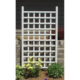 Dura-trel 445018036024 66 Inch X 35 White Vinyl Pvc Country Garden Trellis