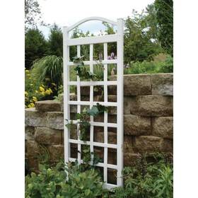 Dura-trel 726084306301 76 Inch X 28 White Vinyl Pvc Cambridge Trellis