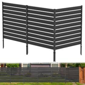 Dyemair Ktwl-06bk Metal Privacy Fence Panels For Outside 42 Inch H X 38 W 3 Air Conditio