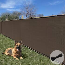 E&k 634630128768 Sunrise 4ft X 20ft Privacy Fence Screen With Grommets Outdoor Windscreen