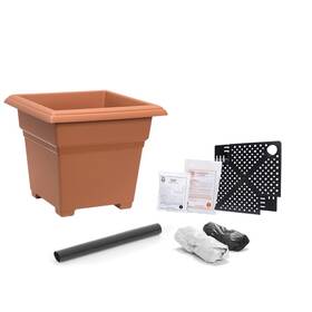 81755 Earthbox Garden Kit White Organic Terracotta