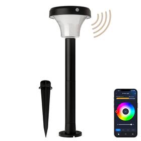East Grove Home E-pas-0224-cs-bk Intellipath Solar Smart Led Landscape Path Or Fence Post With Linkable Ir Mot
