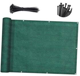 Ecit Sgfn126-10 3ftx10ft Balcony Privacy Screen Fence Apartments Deck 3ft X 1 0ft Dark Green