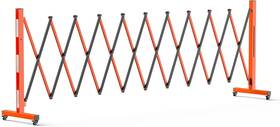 G2uthl1uoqfwpfp9r7iotglaged Ecoexplorer Expandable Garden Fence 9ft Portable Folding Barricade Gate 360deg Casters Orange