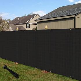 Ecoopts Gdiffs13e0650bk 6ftx50ft Privacy Fence Screen Windscreen With Copper Grommets Fit For Commercial