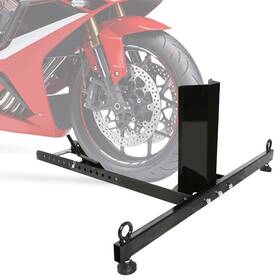 Ecotric Vc-lya-032 Motorcycle Wheel Chock Stand Upright 1800lb Capacity Adjustable Moto