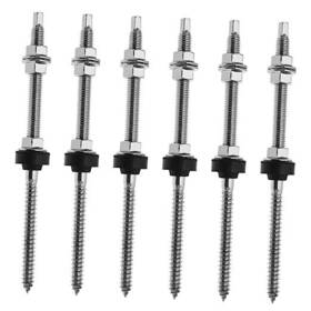 Ecsing Ecsing Bo862 6pcs Hanger Bolt 304 Stainless Steel Solar Mounting Bolts