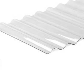 Ejoy 313049268257 72 Inch L X 20 W 2 Mm Thickness Corrugated Polycarbonate Plastic Clear Wave
