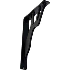 Bktm01x07x10sda Ekena Millwork Bracket 1-1/2 Inch X10 X7-1/2 Wrought Iron In Powder Coated Black