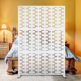 Elevens A-ge04009-usam026 Metal Outdoor Privacy Screen Freestanding Divider Dec