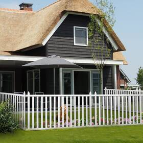 Elevens A-yp01007-vc-usam026 30h X 60w Garden Fence Outdoor Panel Decorative Vinyl Picket