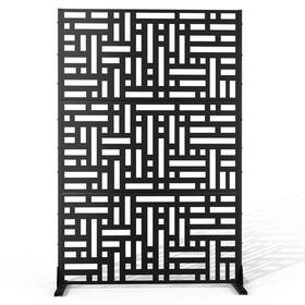 Elevens S180-120-s075 Metal Privacy Screen Outdoor Patio Panels Freestanding Decorative Scre