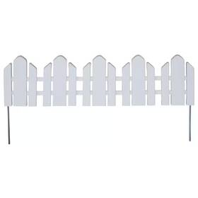 Emsco 445048774712 Dackers 6-1/4 Inch Resin Adirondack Style Garden Fence 12-pack