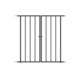 Enchanted Garden Ed87164mn 36 Inch X36 Black Steel Fence Gate Rust Resistant Euro Panel Walkway Outdoor