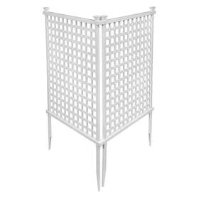 Enclo Privacy Screens 313040253245 4.8 Ft. H X 3 W White Vinyl Highland-lattice Screen Kit 2-pack