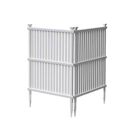 Enclo Privacy Screens 445027994926 White 4ft X 3ft Vinyl Screen 2-pcs Weather Resistant Fence Panel Set