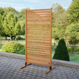 Enclo Privacy Screens 810176300282 6.1ft H X 3ft W 1 Pc Freestanding Or Surface Mounted Tiaga Screen