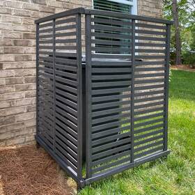 Enclo Privacy Screens Ec18013 4.5ft H X 3ft W No Dig Charcoal Color Alpine Woodtek Vinyl Fe