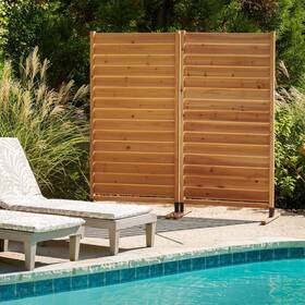 Enclo Privacy Screens Ec18031 6.1ft H X 3.1ft W 1 Panel Freestanding Or Surface Mounted Sierra