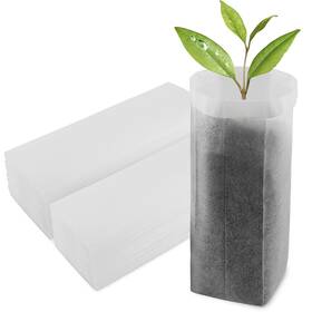 Enpoint 530096 02 100pcs Nursery Bags For Plants - 7.8 Inch X13.7 /pack Of 100 White